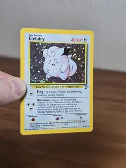 Clefairy 6/130 Holo Rare Base Set 2 Pokemon Moderately Played - Image 2