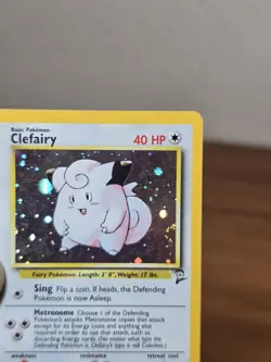 Clefairy 6/130 Holo Rare Base Set 2 Pokemon Moderately Played - Image 4