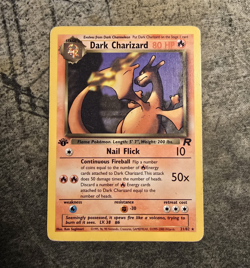 1st Edition Team Rocket Dark Charizard 21/82 Rare English NON HOLO - Image 1