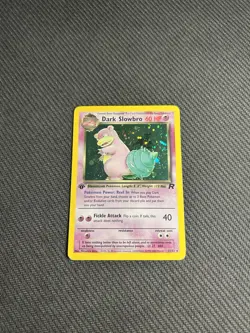 Pokemon TCG Dark Slowbro 12/82 1st Edition Team Rocket Holo HP - Image 3