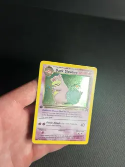 Pokemon TCG Dark Slowbro 12/82 1st Edition Team Rocket Holo HP - Image 5