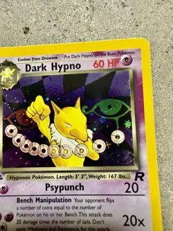Pokemon Team Rocket Dark Hypno 1st Edition Holo Rare 9/82 WOTC 2000 - Image 4