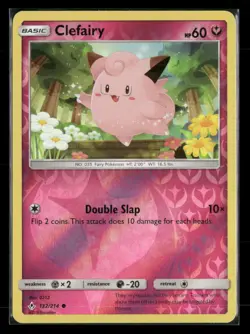 Clefairy 132/214 Common Unbroken Bonds Pokemon Reverse Holo Near Mint - Image 1
