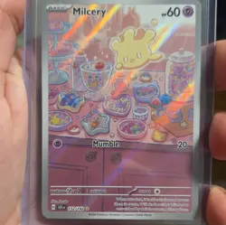 Pokemon TCG Milcery 152/142 Sv07 Stellar Crown Illustration Rare Holo Eng 2024 - Image 3