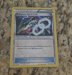 Pokemon TCG Rayquaza Spirit Link 87/108 Roaring Skies Reverse Holo Uncommon - Image 1