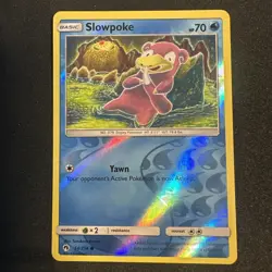 Pokemon Slowpoke 54/214 Lost Thunder Reverse Holo Tomokazu Komiya - Image 1
