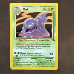 Muk 13/62 Holo Rare Fossil Set Vintage Pokemon TCG - NM - Image 1
