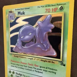 Muk 13/62 Holo Rare Fossil Set Vintage Pokemon TCG - NM - Image 2