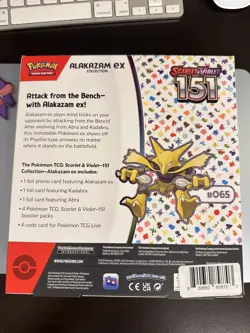 Pokemon Scarlet & Violet 151 Alakazam ex Collection Box Sealed No dents or tears - Image 2