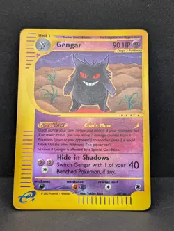 Gengar 048/165 Expedition Base Set Reverse Holo Rare Pokemon TCG e-reader MP+ - Image 3