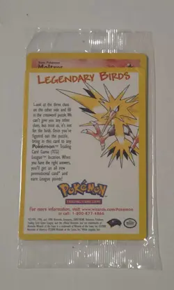 Pokemon The Movie 2000 Sealed Moltres Black Star Promo Card 21 WOTC New - Image 1