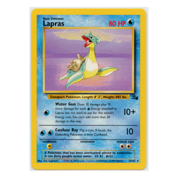 1999 Vintage Pokemon Lapras Base Set Fossil Non-Holo Rare #25/62 LP-MP - Image 1