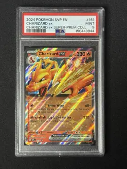 Pokemon 2024 Super Premium Coll Promo CHARIZARD EX #161 PSA 9 Mint RARE - Image 1