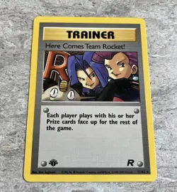 Pokemon Here Comes Team Rocket! 71/82 - Team Rocket 1st Edition Non-Holo NM - Image 1