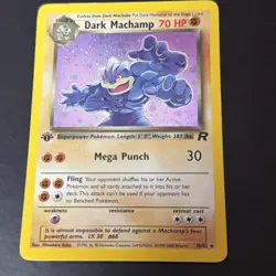 Pokemon TCG Team Rocket Dark Machamp (1st Edition) 10/82 Holo English - Image 1