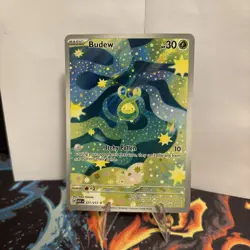 Budew 221/217 Illustration Rare Ascended Heroes Pokemon Holo Near Mint - Image 1