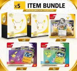 PRESALE Pokemon TCG 30th Anniversary Pokemon Center ETB x2,Tech Sticker & Eevee - Image 1
