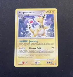 Pokemon Secret Wonders NON-HOLO Ampharos #1/132 Lightly played - Image 1