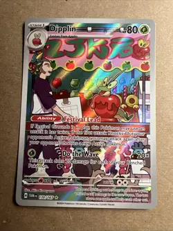 Dipplin Holo Illustration Rare Pokemon TCG Twilight Masquerade 170/167 Sv06 NM - Image 1