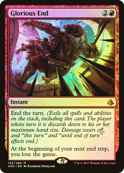 MTG Glorious End FOIL NM & LP Amonkhet AKH Rare Magic card end the turn - Image 1