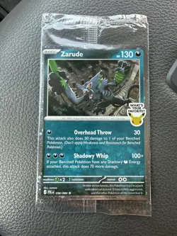 Zarude GameStop Promo Pitch Black Cosmos Holo Pokemon TCG - Image 1