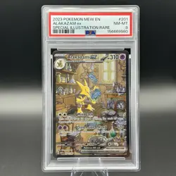 Pokemon Alakazam ex 201/165 SV 151 Special Illustration Rare Holo Eng PSA 8 - Image 1