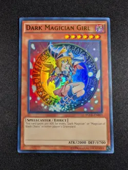 Yugioh - Dark Magician Girl YGLD-ENB03 Unlimited Ultra Rare NM - Image 1