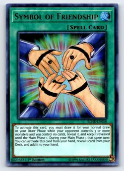 Symbol of Friendship BLHR-EN058 Battles of Legend: Hero's Revenge Yu-Gi-Oh 1st - Image 1