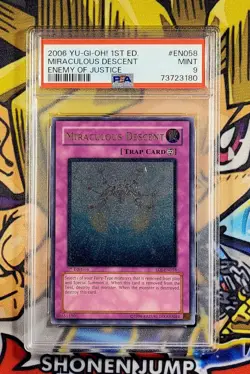 Yu-Gi-Oh! MIRACULOUS DESCENT 1st Ed EOJ-EN058 PSA 9 Ultimate Rare MINT - Image 1