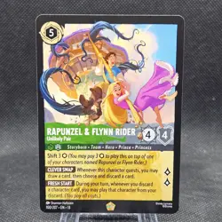 Rapunzel & Flynn Rider Unlikely Pair Legendary Disney Lorcana Attack of the Vine - Image 1