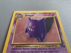 Pokemon Gengar TCG Card 20/62 Fossil Regular Unlimited Rare LP/NM - Image 2
