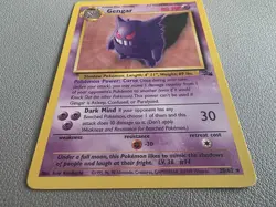 Pokemon Gengar TCG Card 20/62 Fossil Regular Unlimited Rare LP/NM - Image 3