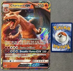 *JUMBO* Charizard GX SM195 Pokemon Card Promo Detective Pikachu Case File - Image 1