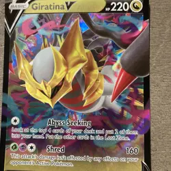 Pokemon Card Giratina V 130/196 Lost Origin SWSH Half Art Rare Pack Fresh MINT - Image 3