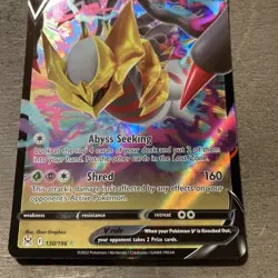Pokemon Card Giratina V 130/196 Lost Origin SWSH Half Art Rare Pack Fresh MINT - Image 4