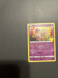 Pokemon TCG Mew Celebrations Holo Rare Card 011/025 Mint Condition - Image 5