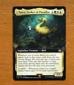 Choco, Seeker of Paradise #479- Extended Art- Final Fantasy MTG Near Mint Card - Image 1