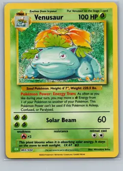 Venusaur Holo Trading Card Game Classic 003/034 2023 NM - Image 1