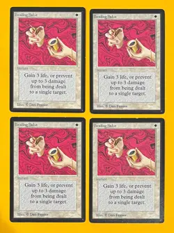 MTG HEALING SALVE (x 4) Beta (OldManMTG 006-693) - Image 1