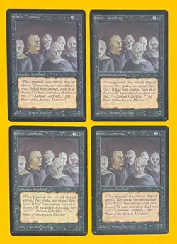 MTG SCATHE ZOMBIES (x 4) Beta (OldManMTG 006-852) - Image 1