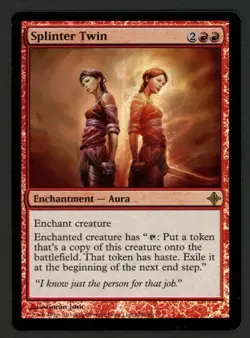 ***FOIL Splinter Twin*** MTG Rise of the Eldrazi Magic Kid Icarus - Image 1