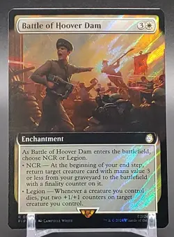 0882 Battle Of Hoover Dam Rare Extended Art Surge Foil Universes Beyond Fallout - Image 1