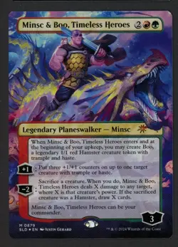 ***FOIL Minsc & Boo, Timeless Heroes Secret lair*** MTG Promo Magic Kid Icarus - Image 1