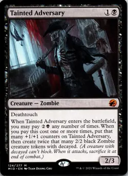 Tainted Adversary 124 Mythic Innistrad: Midnight Hunt MTG NM - Image 1