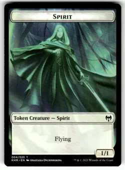 Bird // Spirit Double-Sided Token 1 // 8 Commander: Kaldheim Magic: NM - Image 2
