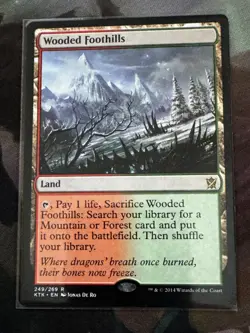 MTG - Wooded Foothills - Khans of Tarkir - NM - Image 1