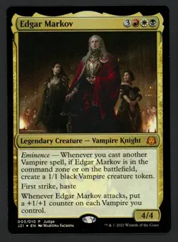 ***FOIL Edgar Markov Judge Promo*** MTG Promo Magic Kid Icarus - Image 1