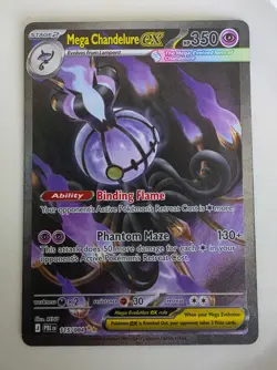 Mega Chandelure EX 115/084 Pitch Black SIR English - NM - Image 1
