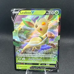 POKEMON TCG LEAFEON V SWORD & SHIELD SWSH194 ULTRA RARE HOLO FULL ART PROMO - Image 1