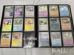 Pokemon Card Collection Binder 167 Cards Full Art, VMAX, VSTAR, EX, V, Pokeball. - Image 5